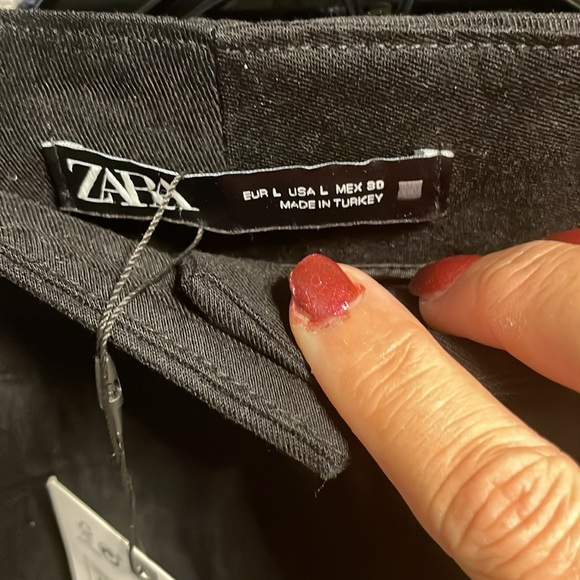 NWT Zara Women's Barrel Trousers With Cuffed Hems - Picture 7 of 9